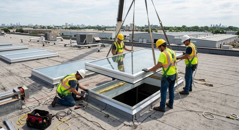 Commercial Skylight Renovation in Santa Rosa, CA